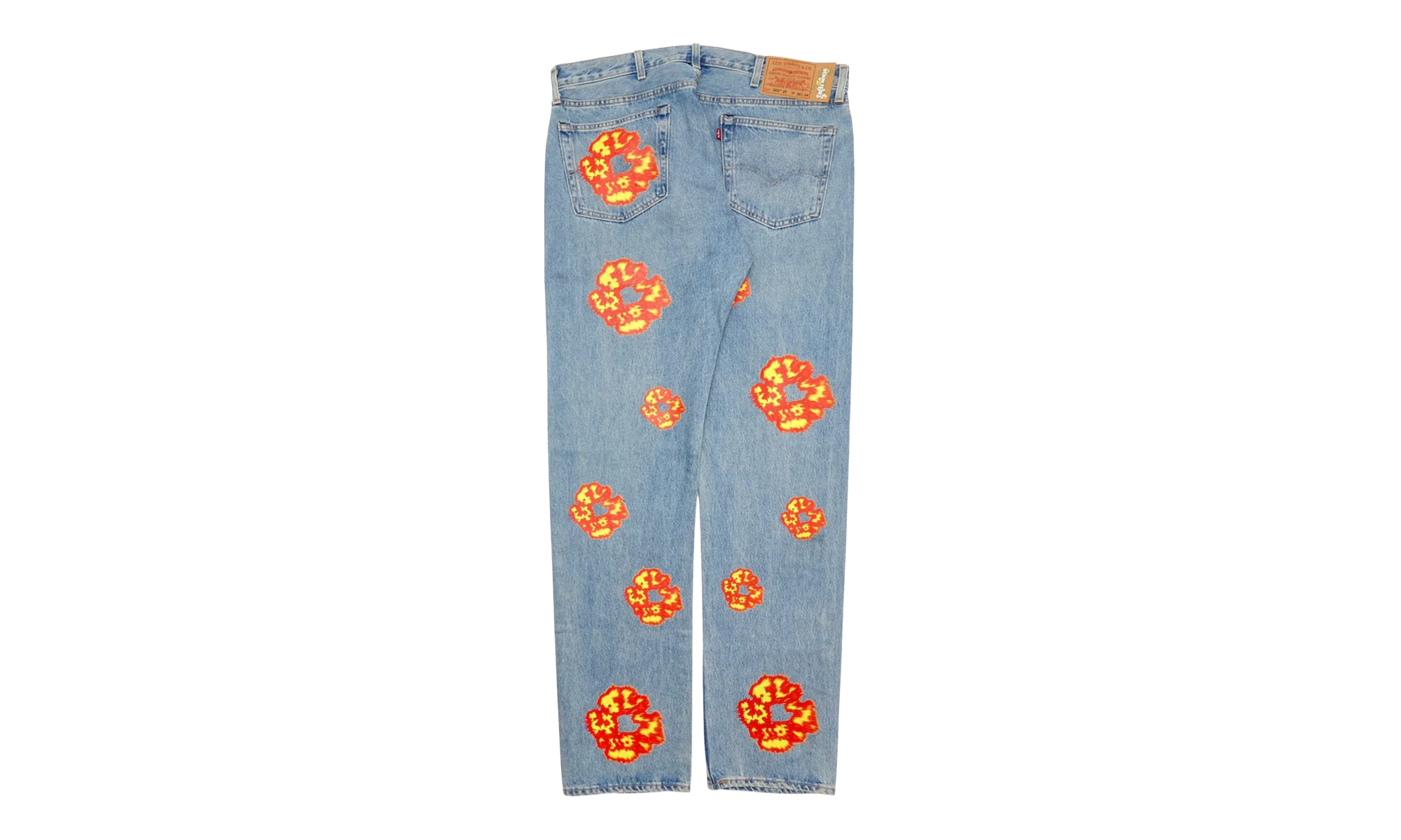 Offset Levi's 501 Cotton Wreath Jeans "Light Wash / Indigo / Multicolor" DT304
