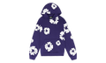 Cotton Wreath Hooded Sweatshirt "Purple" DT376