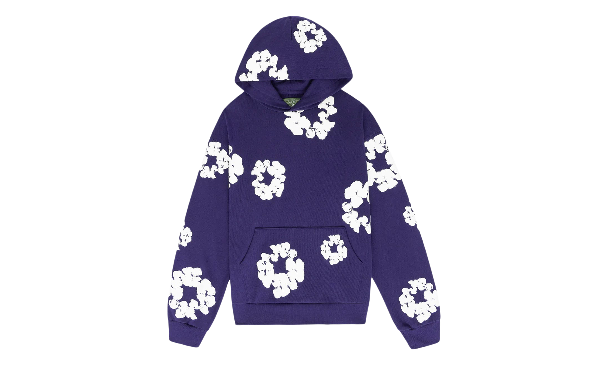 Cotton Wreath Hooded Sweatshirt "Purple" DT376