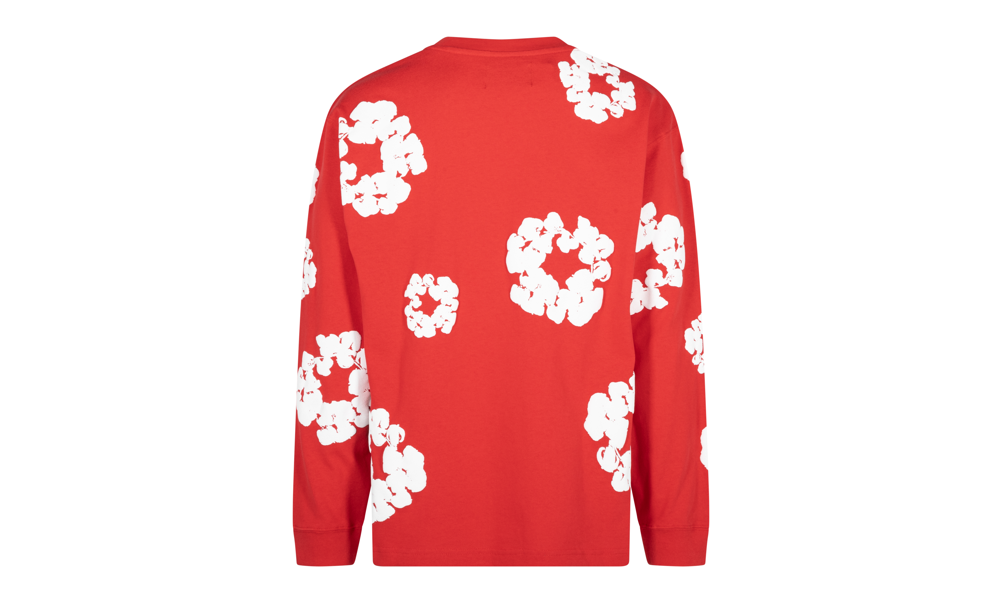 Long Sleeve Cotton Wreath Tee "Red" DT057