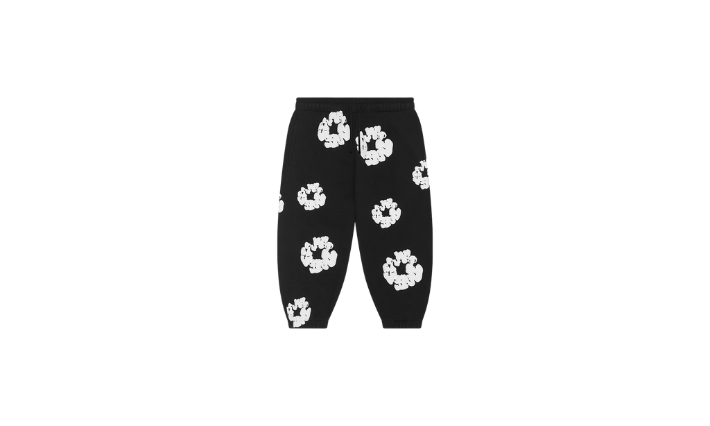 Kids Cotton Wreath Sweatpants "Black" DT146