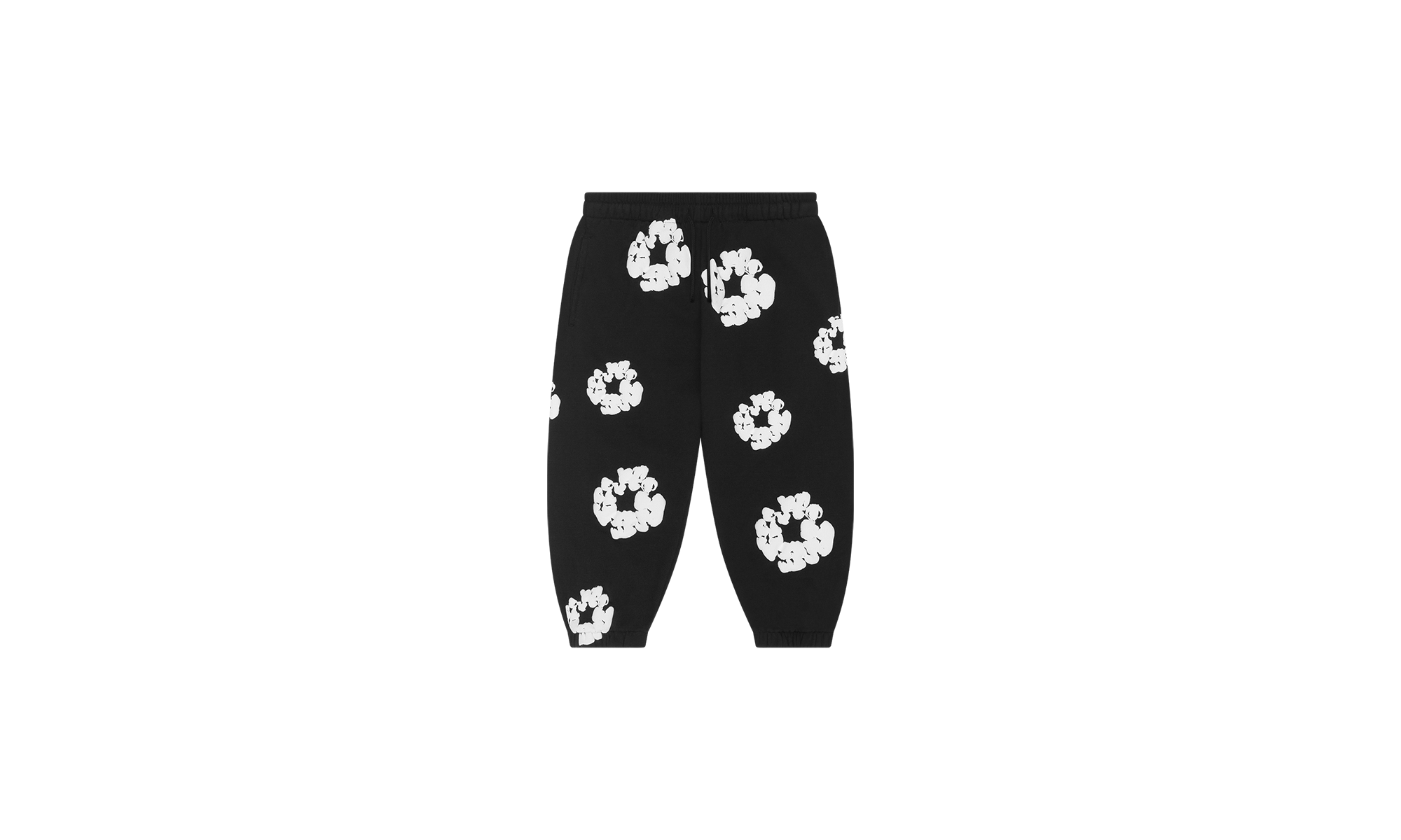 Kids Cotton Wreath Sweatpants "Black" DT146