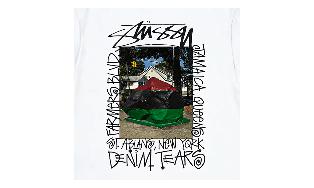 Stussy Farmers Blvd Short Sleeve Tee Shirt "White" DT309