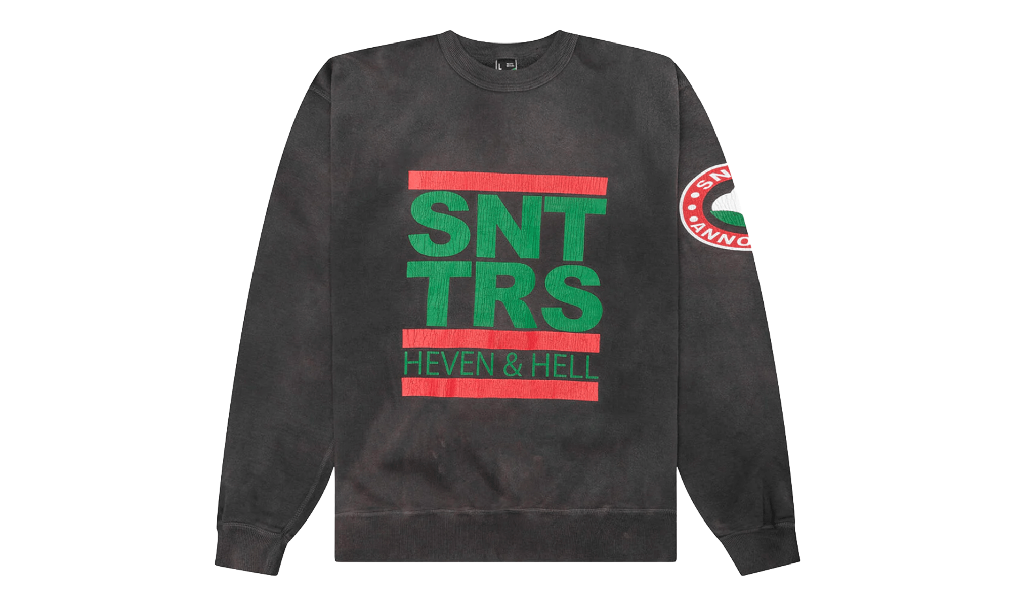 STTRS Logo Crewneck Sweatshirt "Saint Michael - Black" DT363