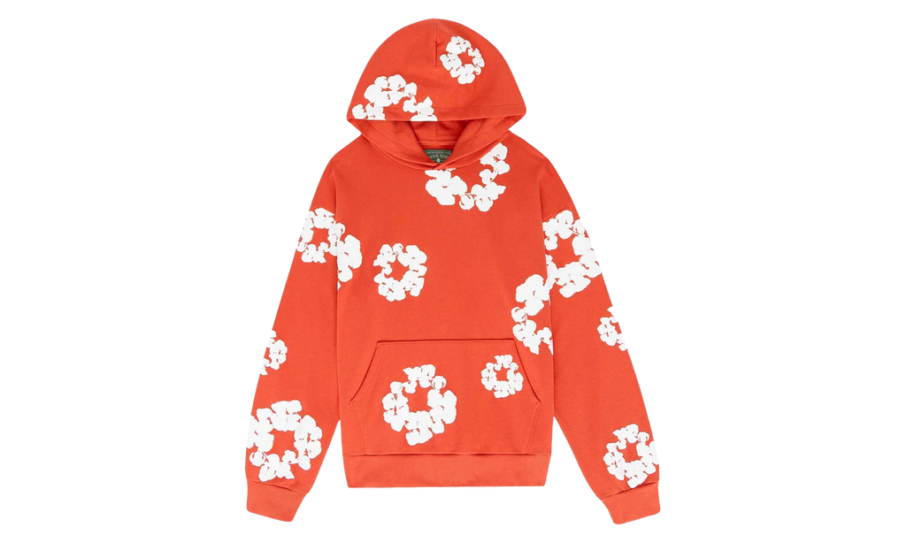 Cotton Wreath Hoodie "Orange" DT036