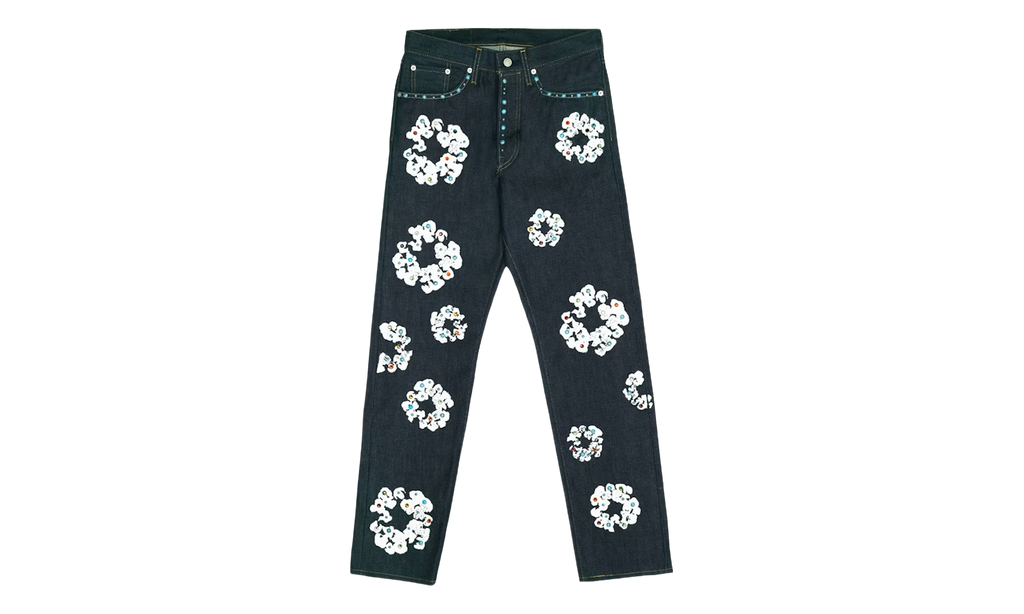 Levi's 501 Cotton Rhinestone Wreath Jeans "Raw" DT313