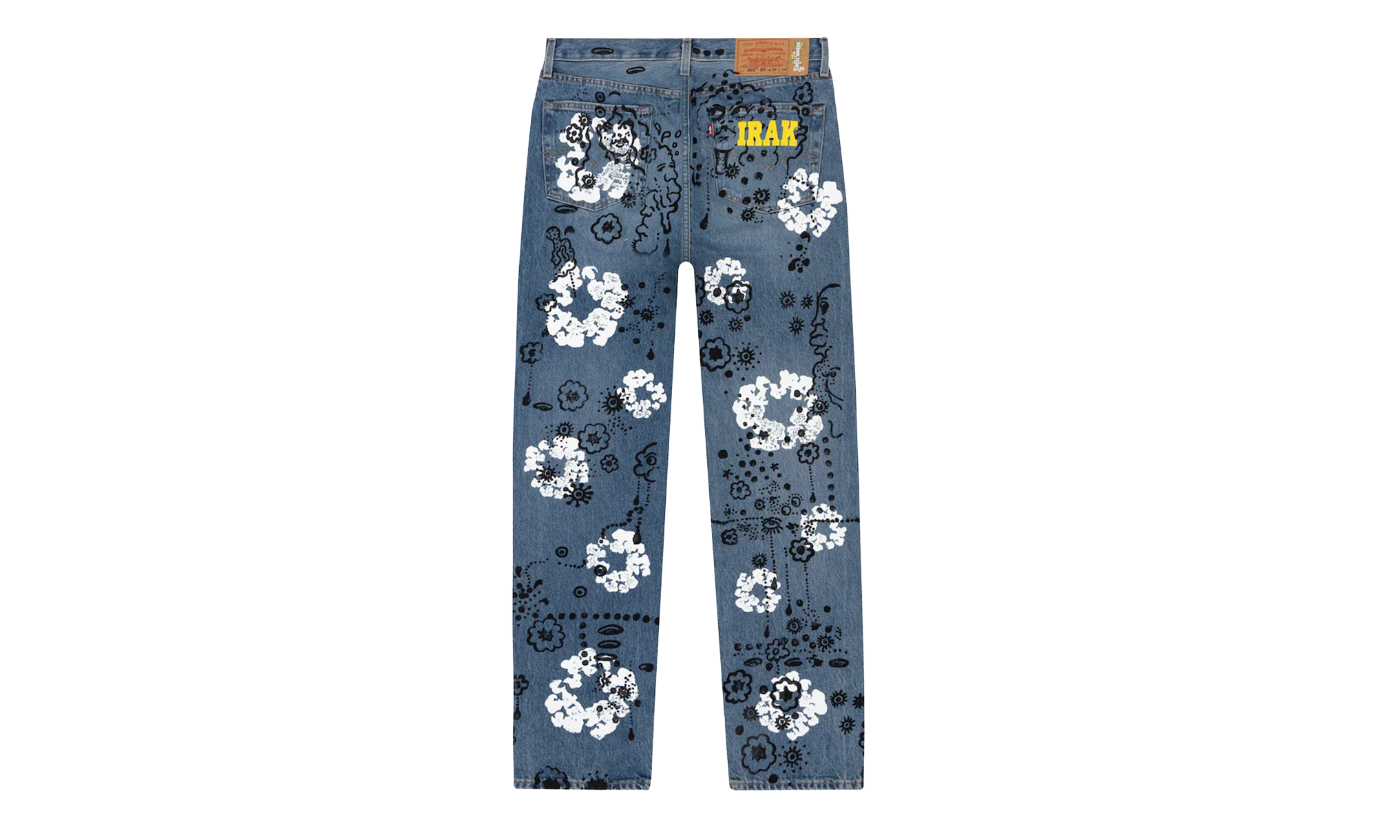 Irak Levi's 501 Wreath Logo Jeans "Light Wash / Vintage Indigo / Black" DT294