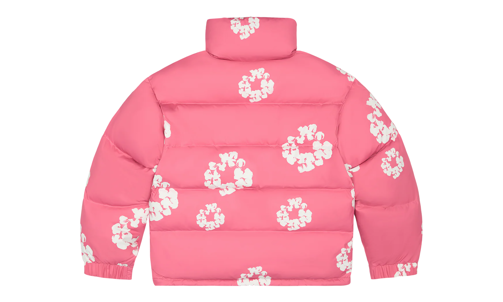 Cotton Wreath Puffer Down Jacket "Pink" DT336