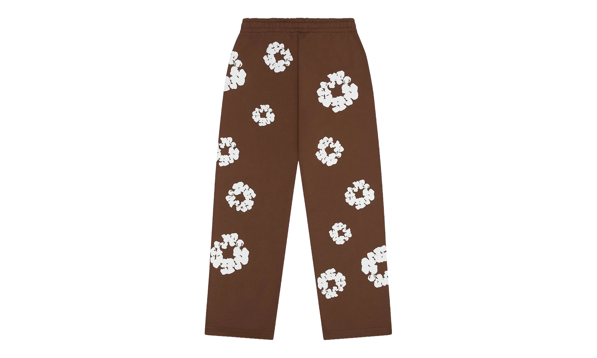 Cotton Wreath Open Hem Sweatpants "Brown" DT422