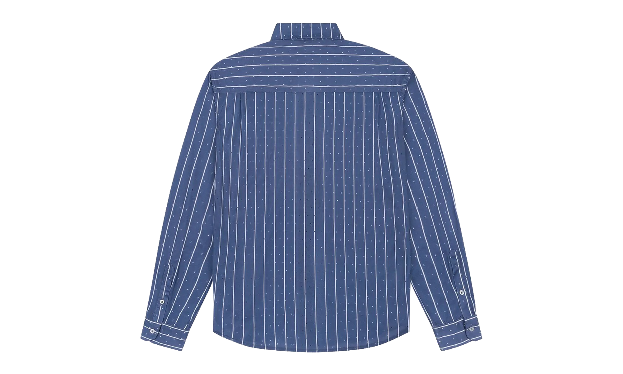 Coach Oxford Mesh Button Up Shirt "Blue" DT597