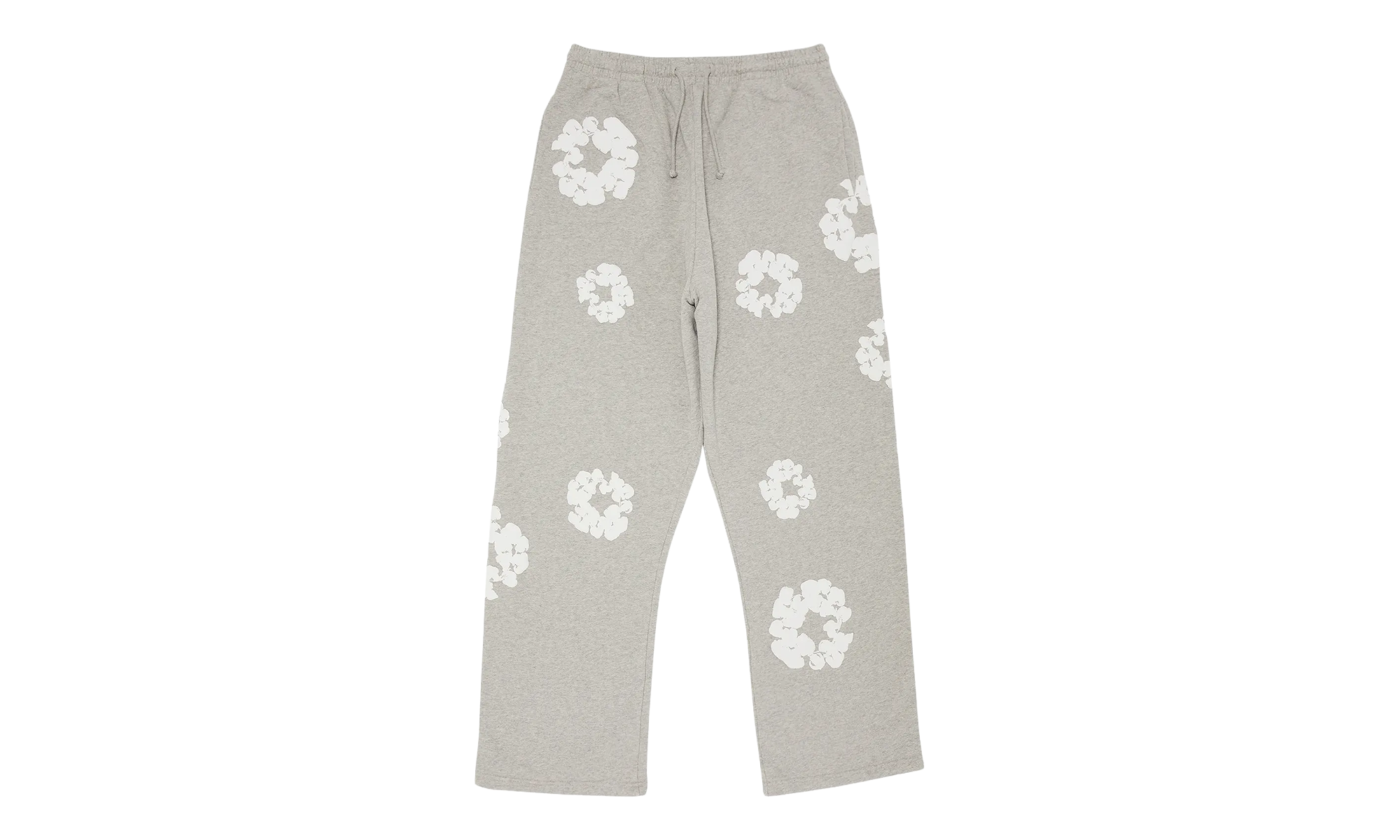 Cotton Wreath Open Hem Sweatpants "Grey" DT415