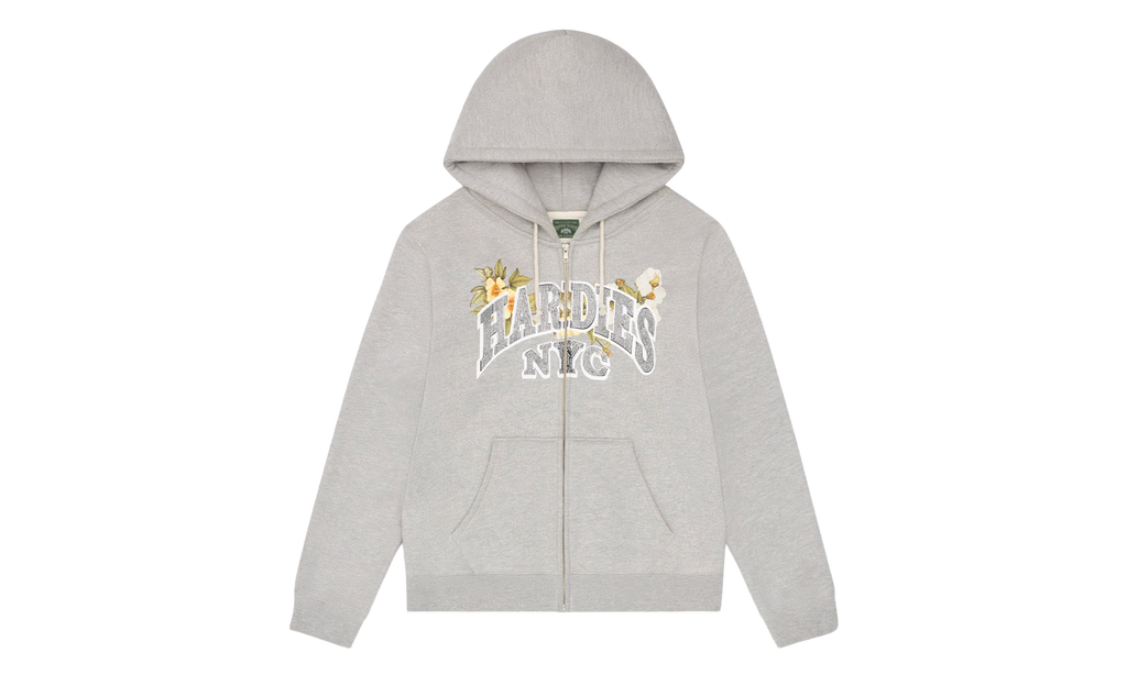 Hardies NYC Zip Up Hoodie "Grey" DT586