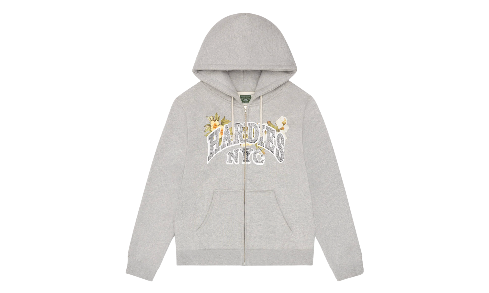 Hardies NYC Zip Up Hoodie "Grey" DT586