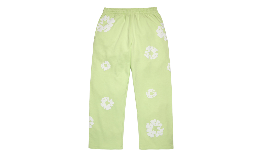 Cotton Wreath Baggy Sweatpants "Mint" DT617