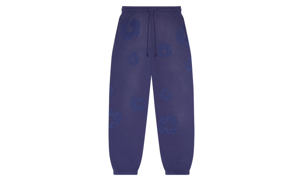 Mono Cotton Wreath Sweatpants "Washed Blue" DT105