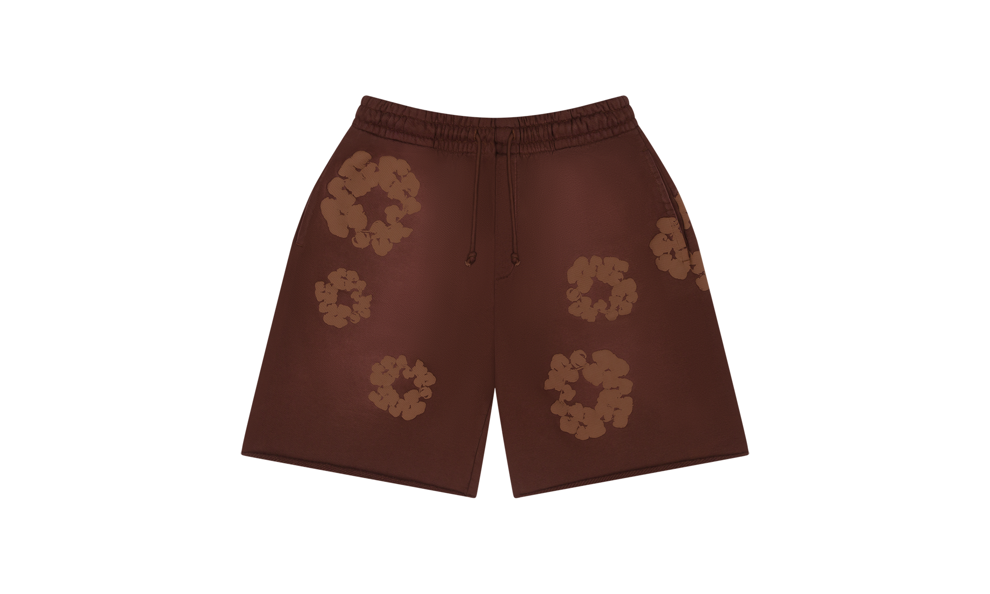 Mono Cotton Wreath Sweat Shorts "Brown" DT103