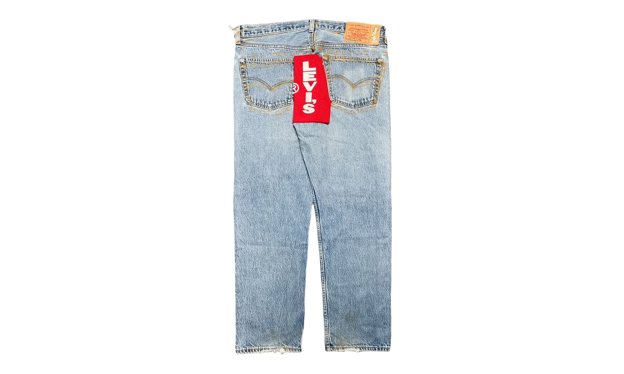 Levi's 501 ComplexCon Exclusive Denim Jeans "Cactus Plant Flea Market - Indigo / Red / White" DT291