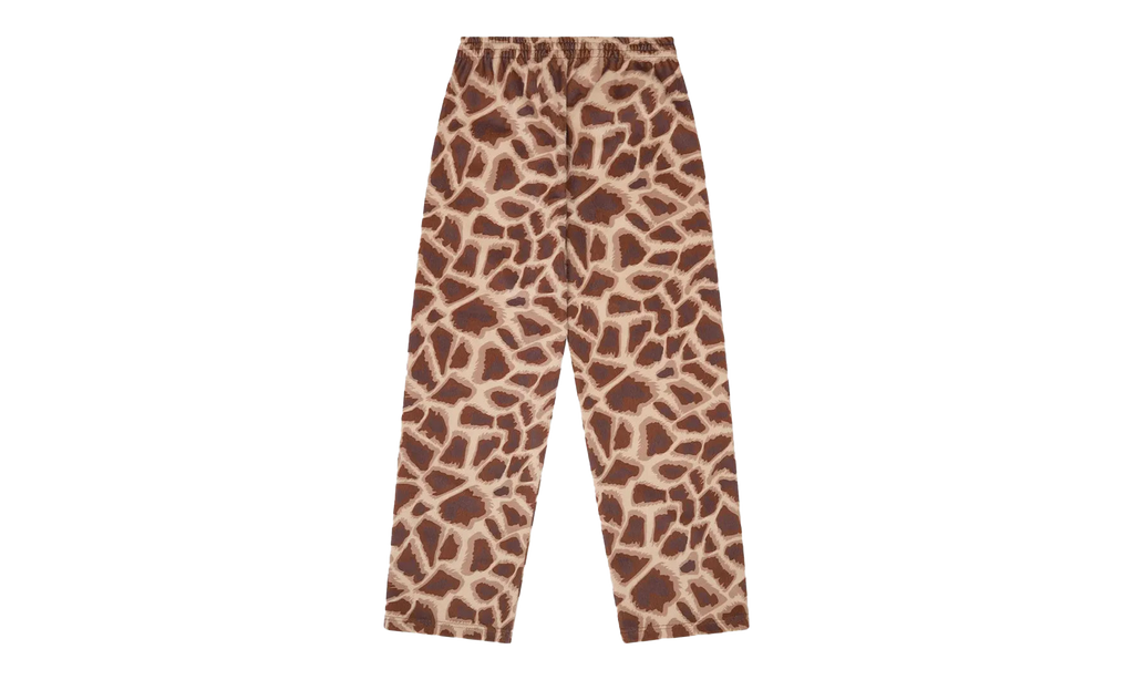 Faux Fur Giraffe Print Sweatpant "Brown" DT540