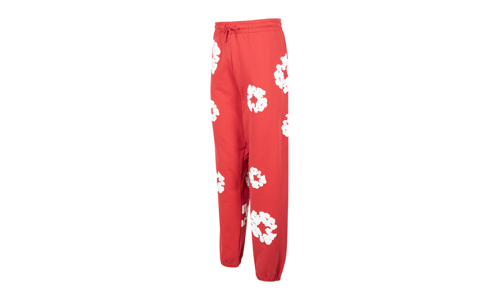 Cotton Wreath Sweatpants "Red" DT28