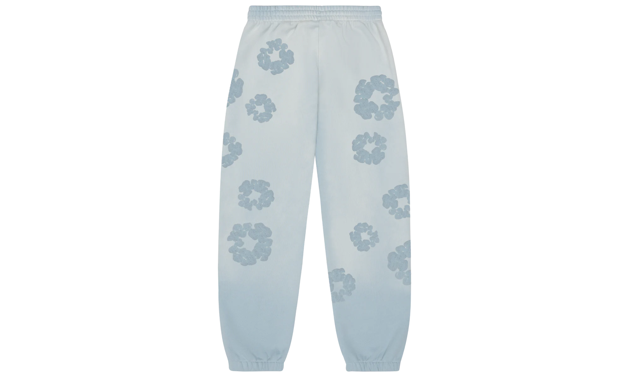 Faded Mono Cotton Wreath Sweatpants "Light Blue" DT246