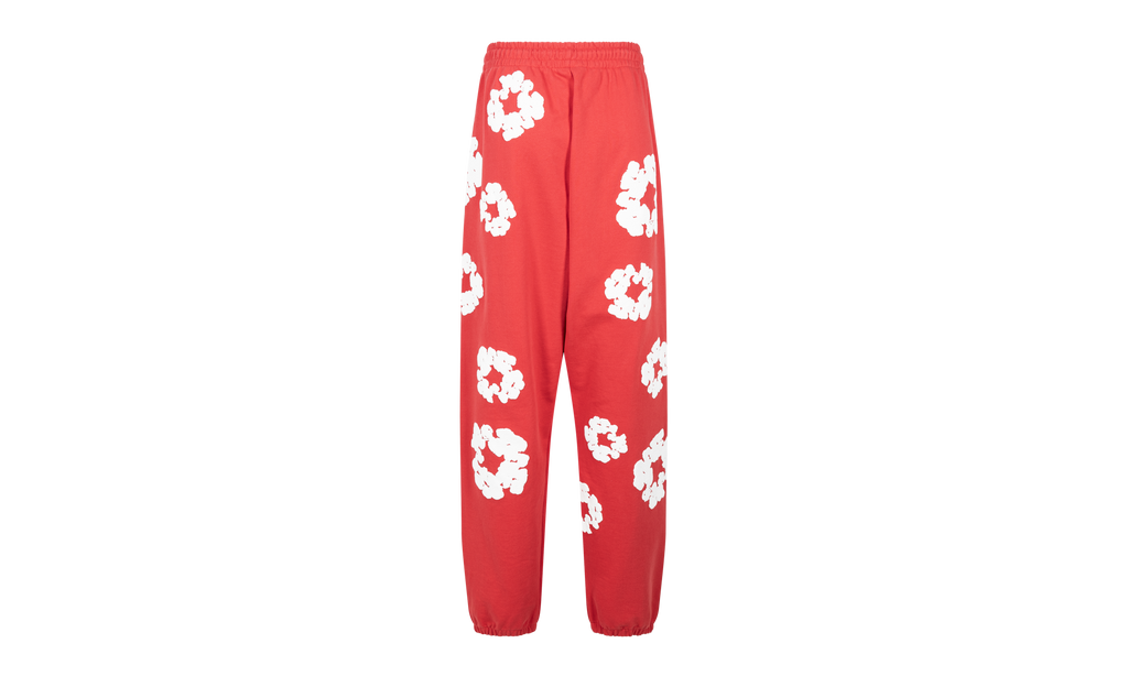 Cotton Wreath Sweatpants "Red" DT28