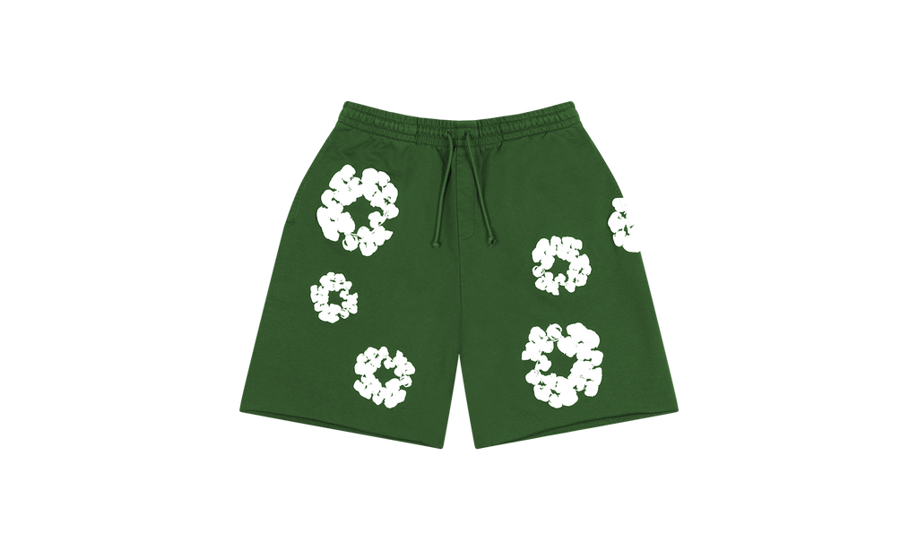 Cotton Wreath Sweatshorts Green "Green" DT166