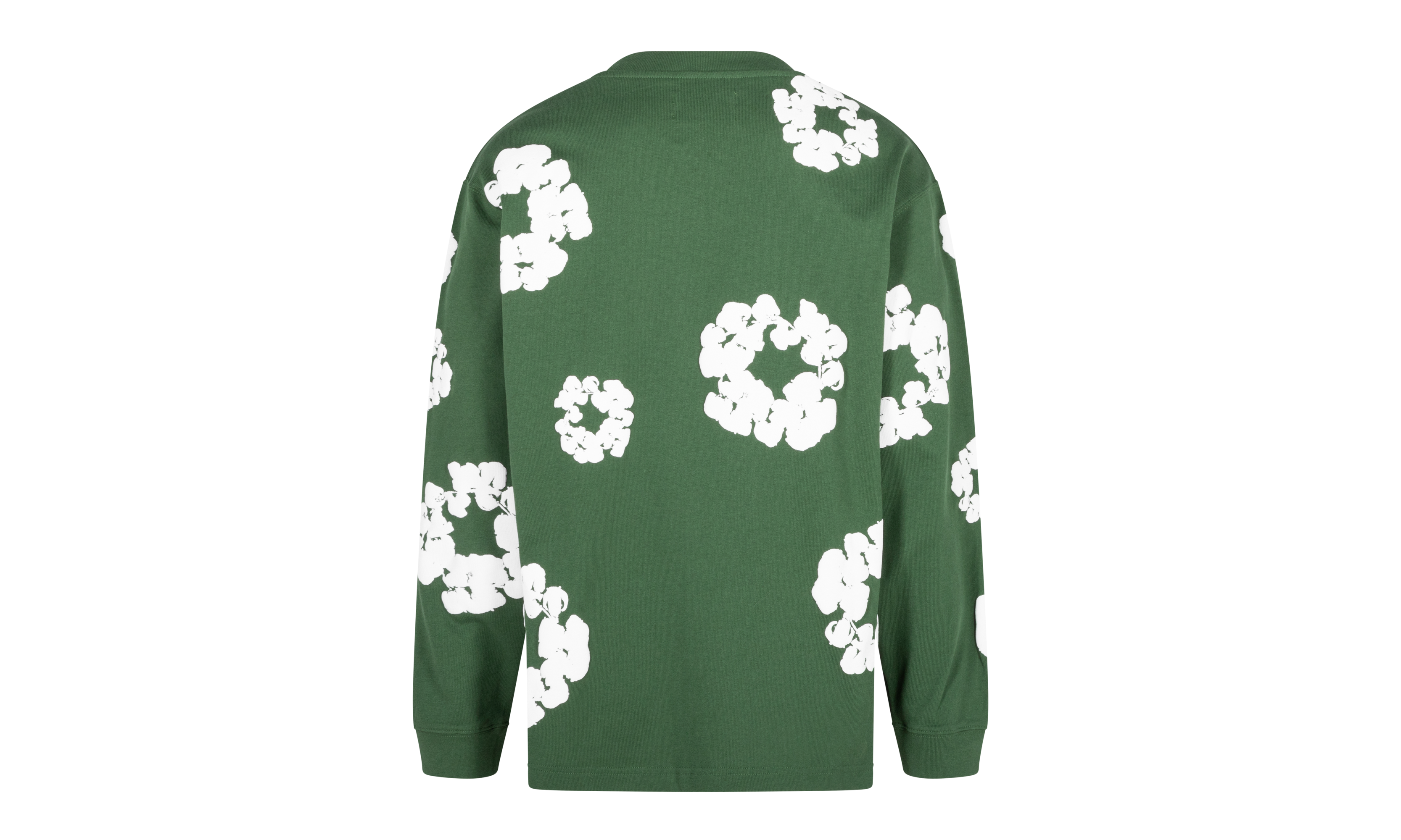 Long Sleeve Cotton Wreath Tee "Green" DT054