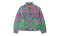 Bstroy Tears Type-2 Light Wash Denim Trucker Jacket "Pink / Green" 802_700_63