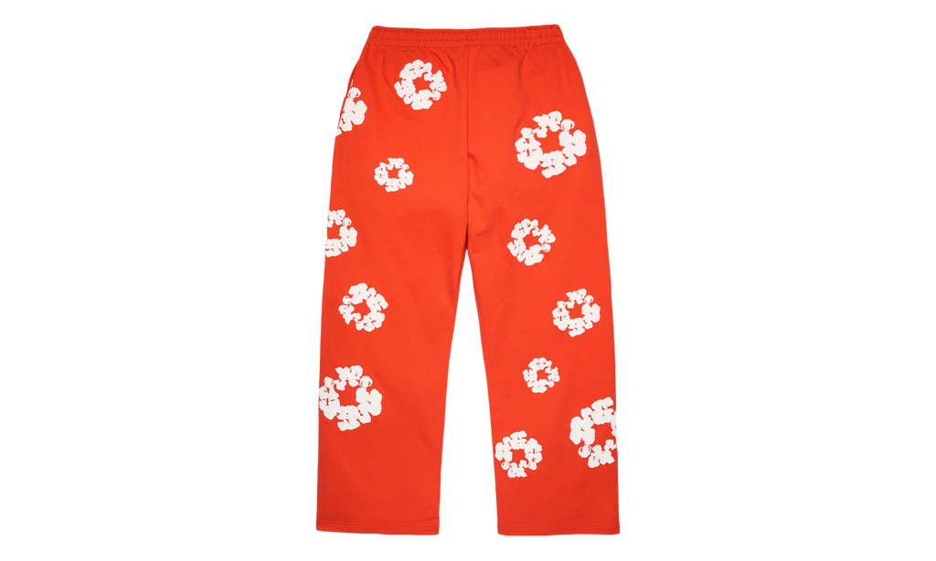 Cotton Wreath Baggy Sweatpants "Dark Orange" DT619