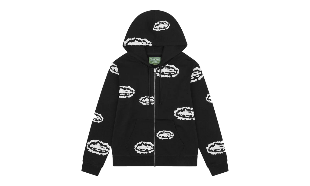 Cotton Wreath Zip Hoodie "Denim Tears x Corteiz - Black" DT234