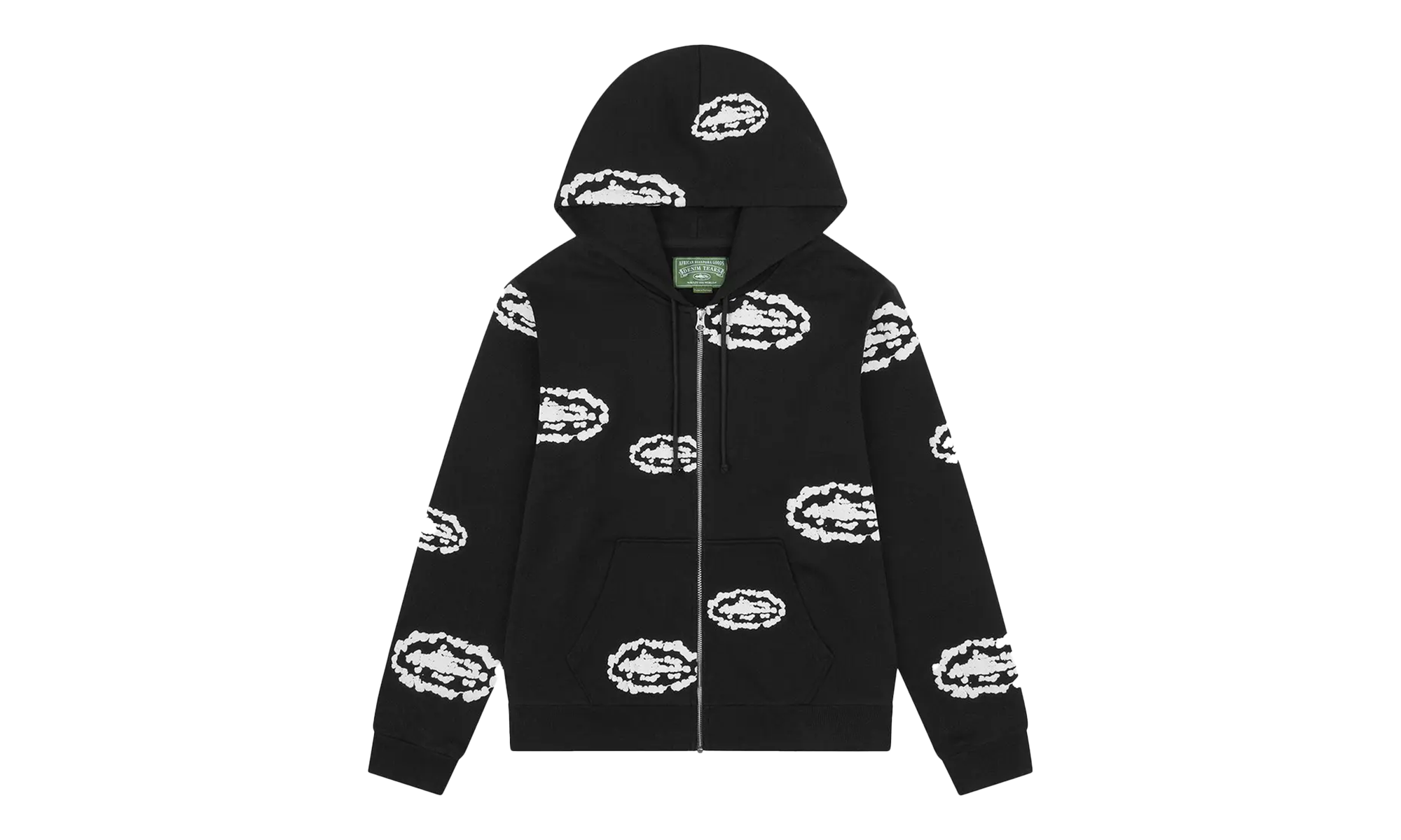 Cotton Wreath Zip Hoodie "Denim Tears x Corteiz - Black" DT234