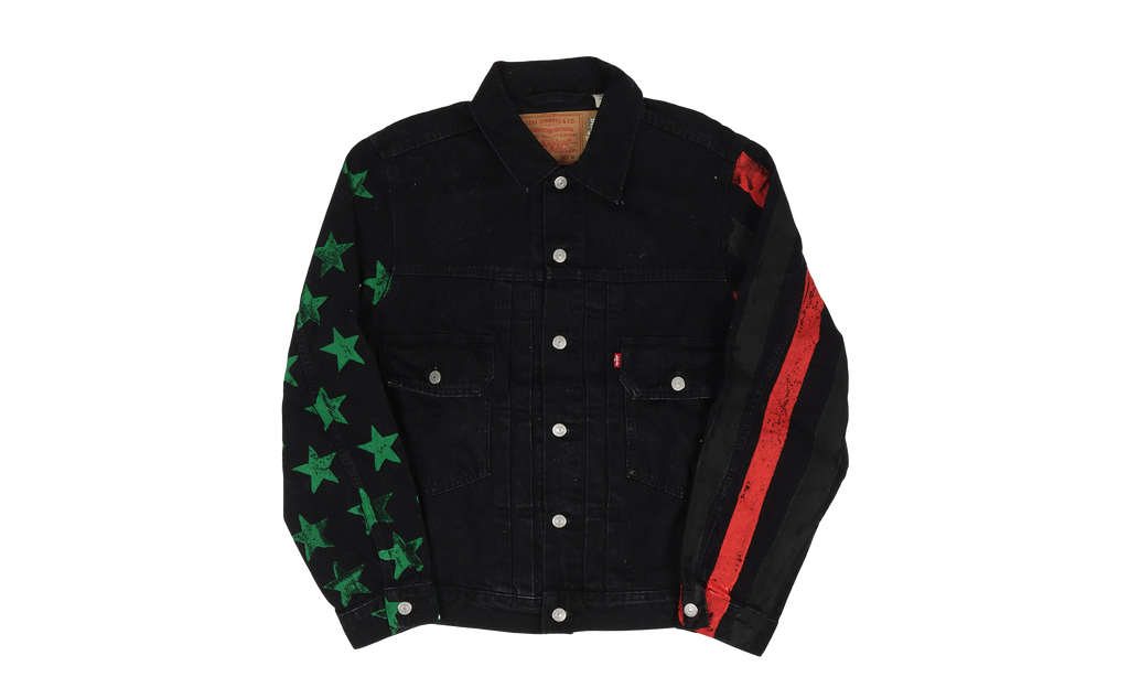 Cactus Tears Denim Plant Jacket "4th Of July" DT190