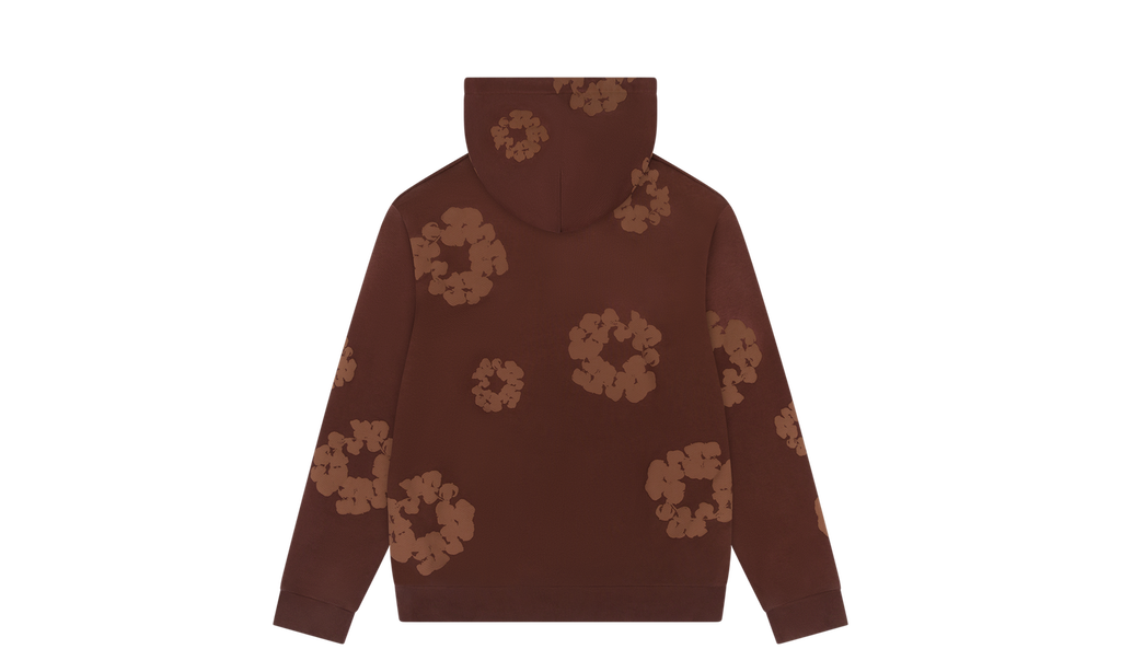 Mono Cotton Wreath Hoodie "Brown" DT101