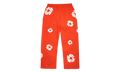 Cotton Wreath Baggy Sweatpants "Dark Orange" DT619