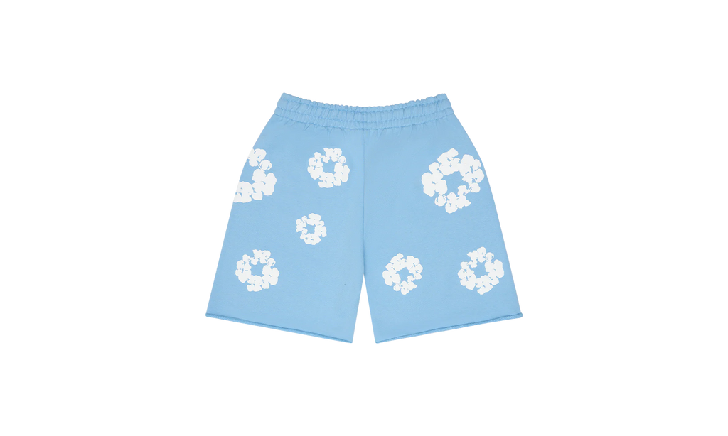 Cotton Wreath Sweatshorts "Light Blue" DT257