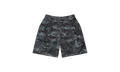 Camo Cotton Wreath Mesh Shorts "Black" DT174