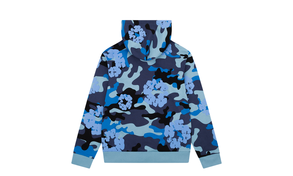 Cotton Wreath Zip Hoodie "Camo" DT127