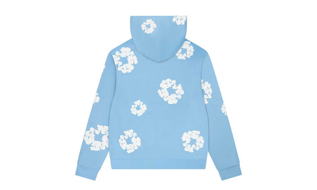 Cotton Wreath Hoodie "Light Blue" DT255