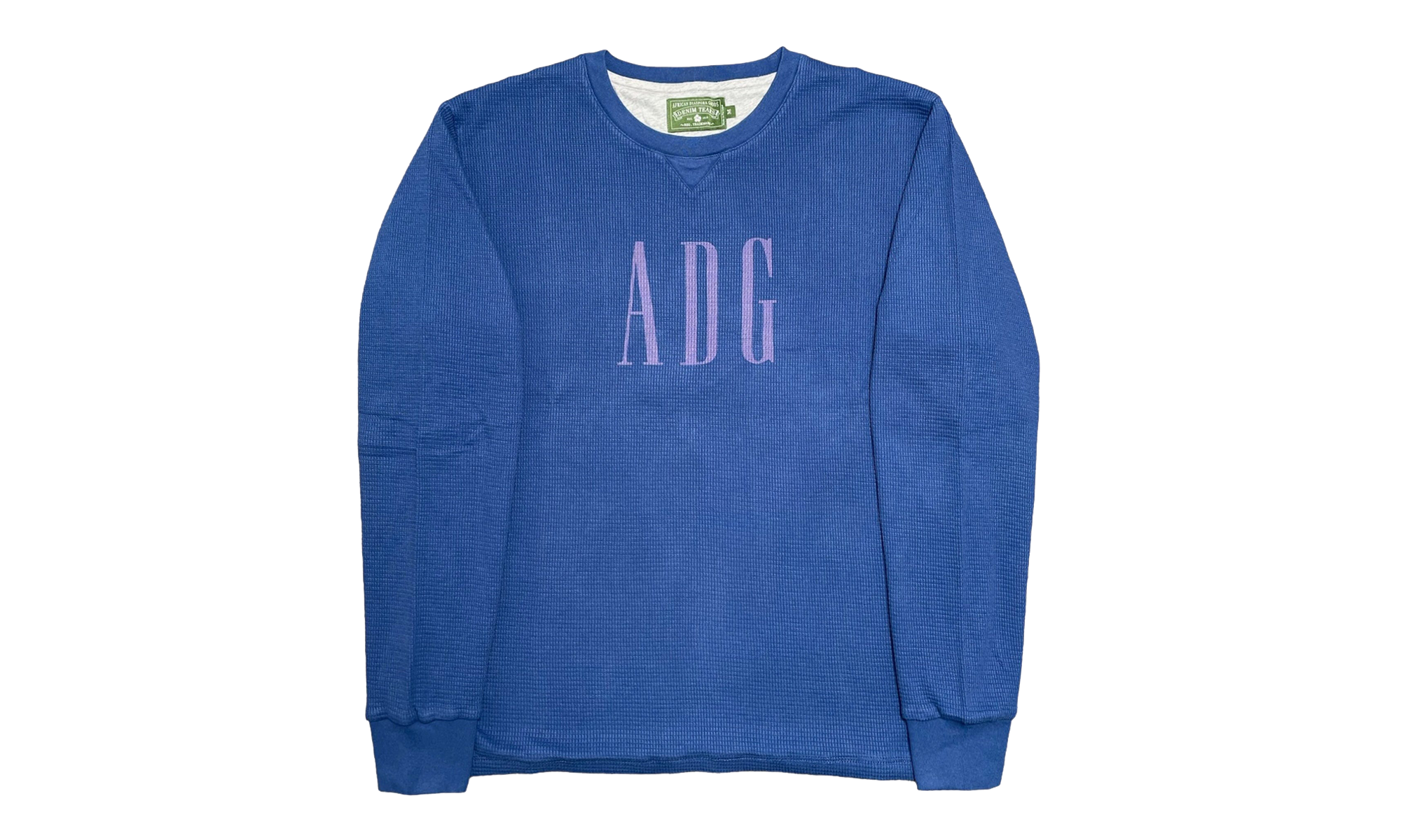 ADG Inc. Long Sleeve Thermal Sweatshirt "Navy" DT533