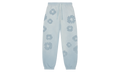 Faded Mono Cotton Wreath Sweatpants "Light Blue" DT246