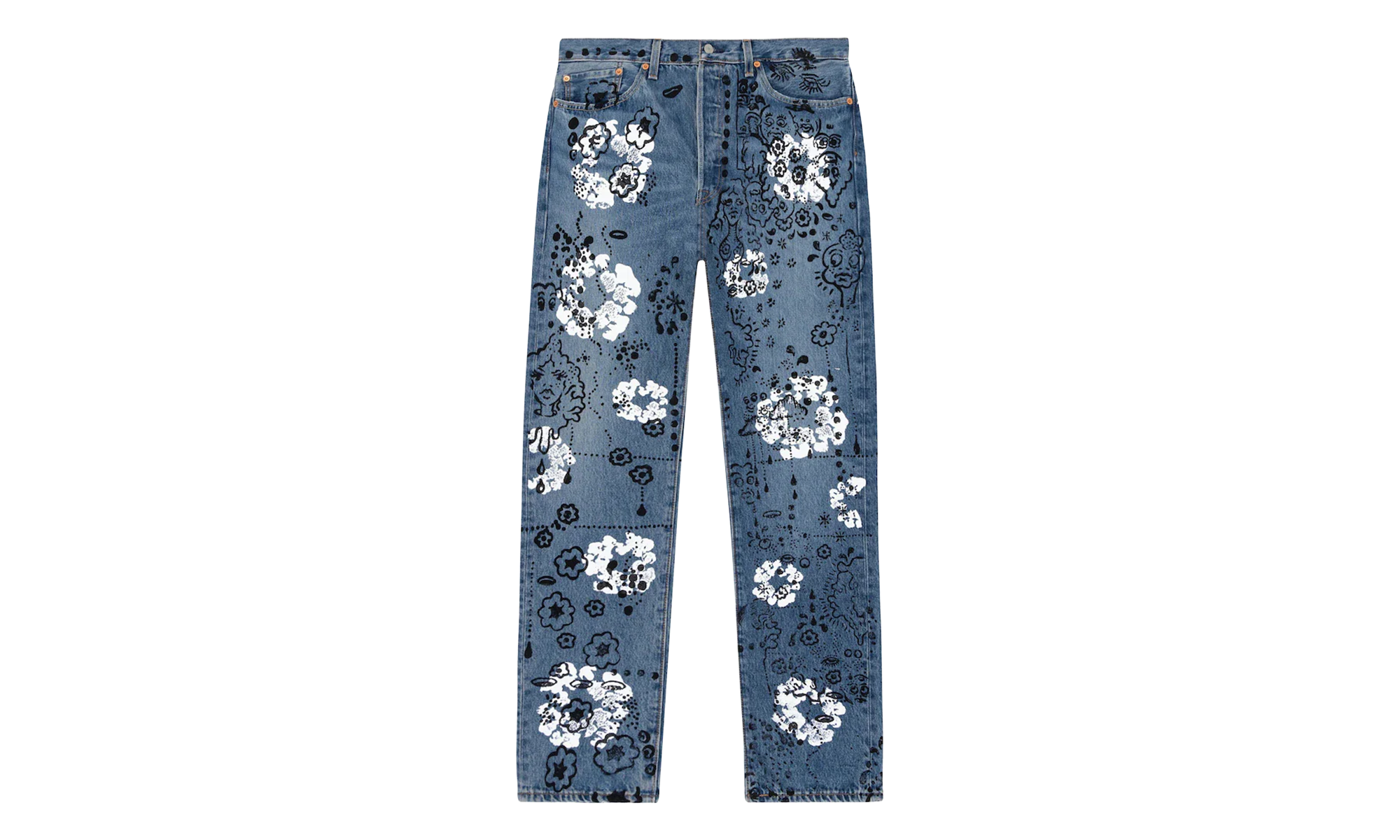 Irak Levi's 501 Wreath Logo Jeans "Light Wash / Vintage Indigo / Black" DT294