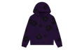 Black Cotton Wreath Hoodie "Purple" DT354
