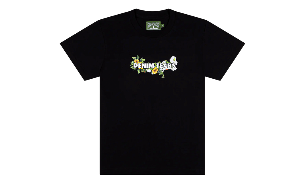 Floral Logo Short Sleeve Tee "Black" DT361
