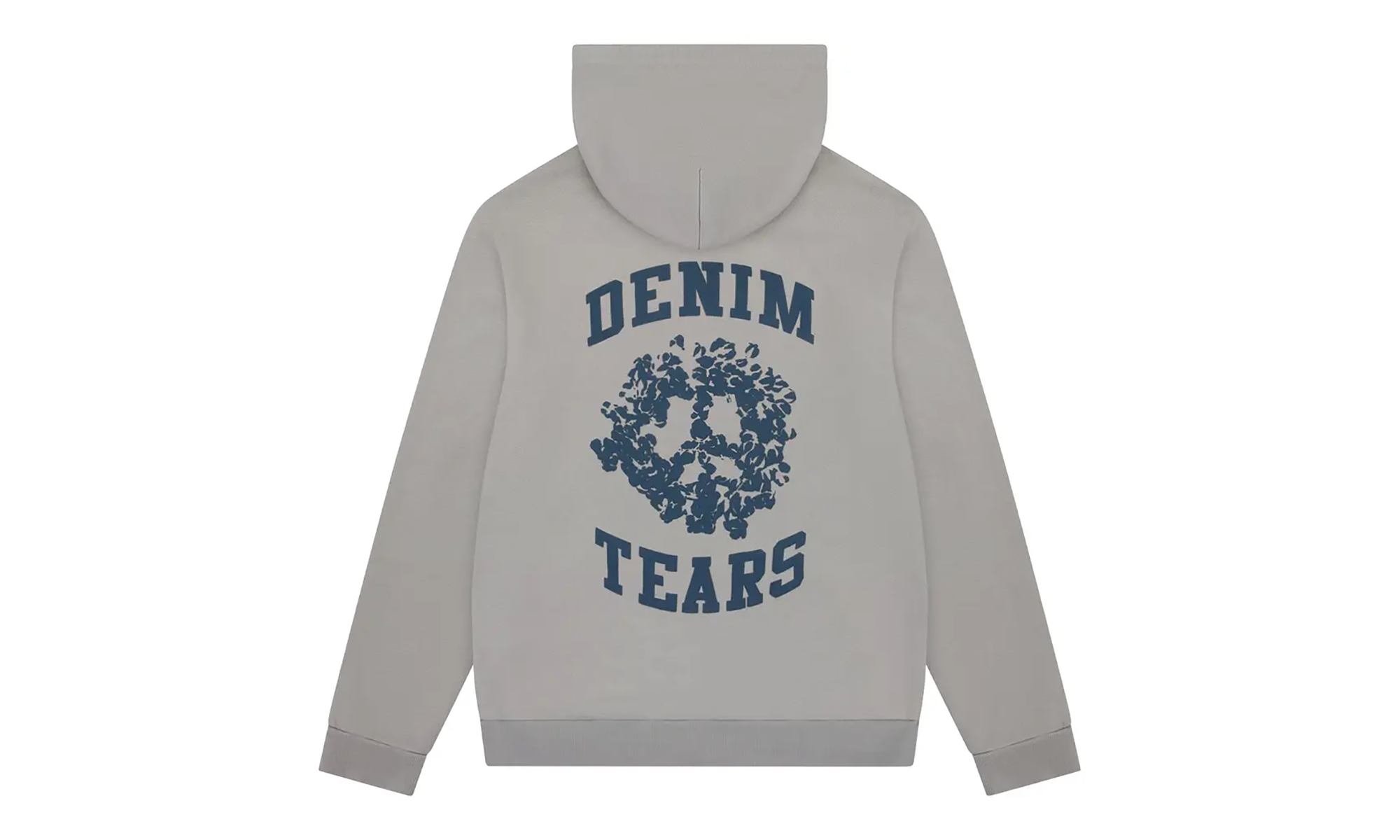 University Zip Up Hoodie "Grey / Blue" DT270