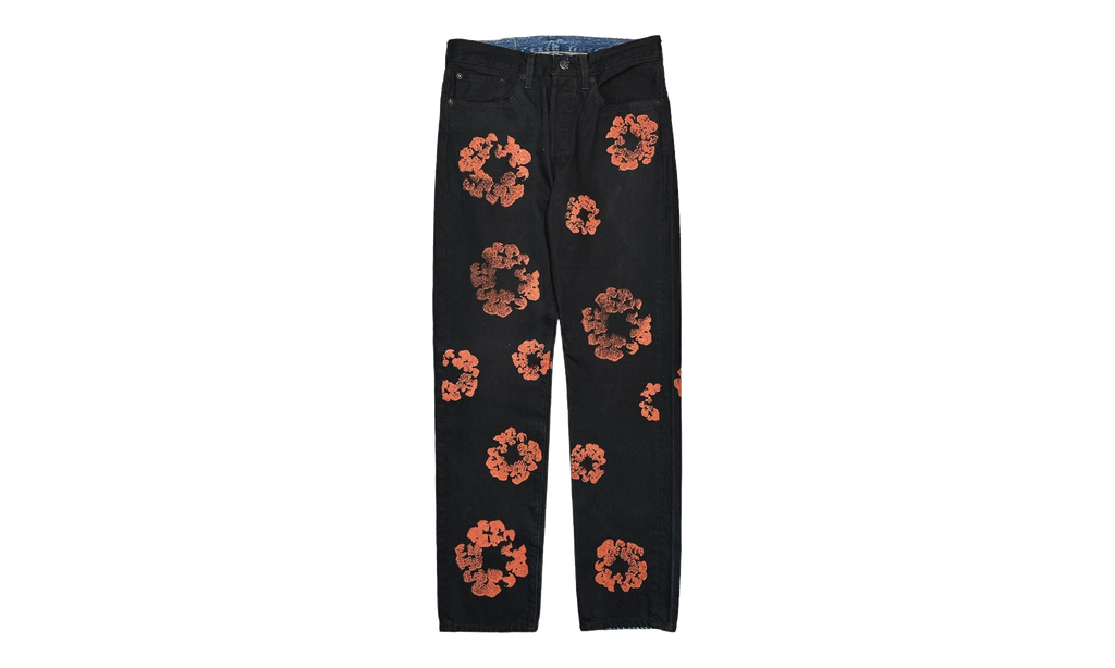 Levi's 501 The Cotton Wreath Logo Jeans "Black / Red / Clay" DT611