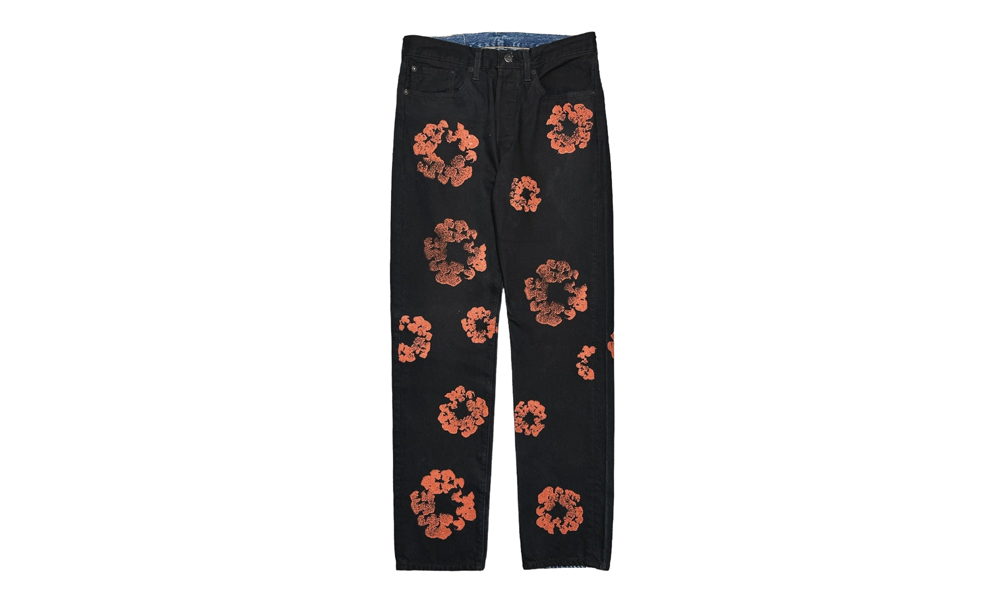 Levi's 501 The Cotton Wreath Logo Jeans "Black / Red / Clay" DT611