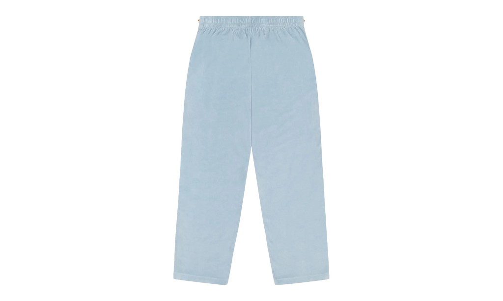5Q Zip Velour Warmup Track Pants "Light Blue" DT434