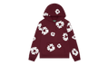 Cotton Wreath Hoodie "Burgundy" DT250