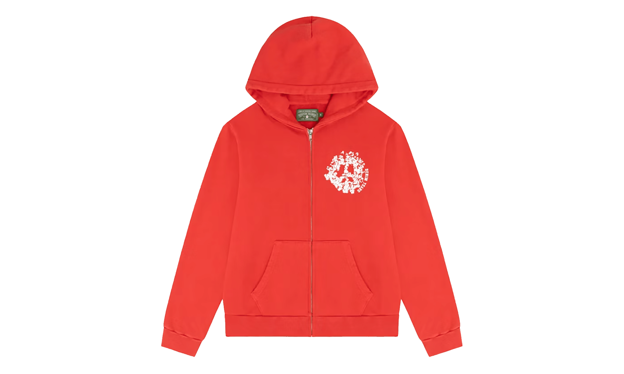 Logo Zip Up Hoodie "Red / White" DT606