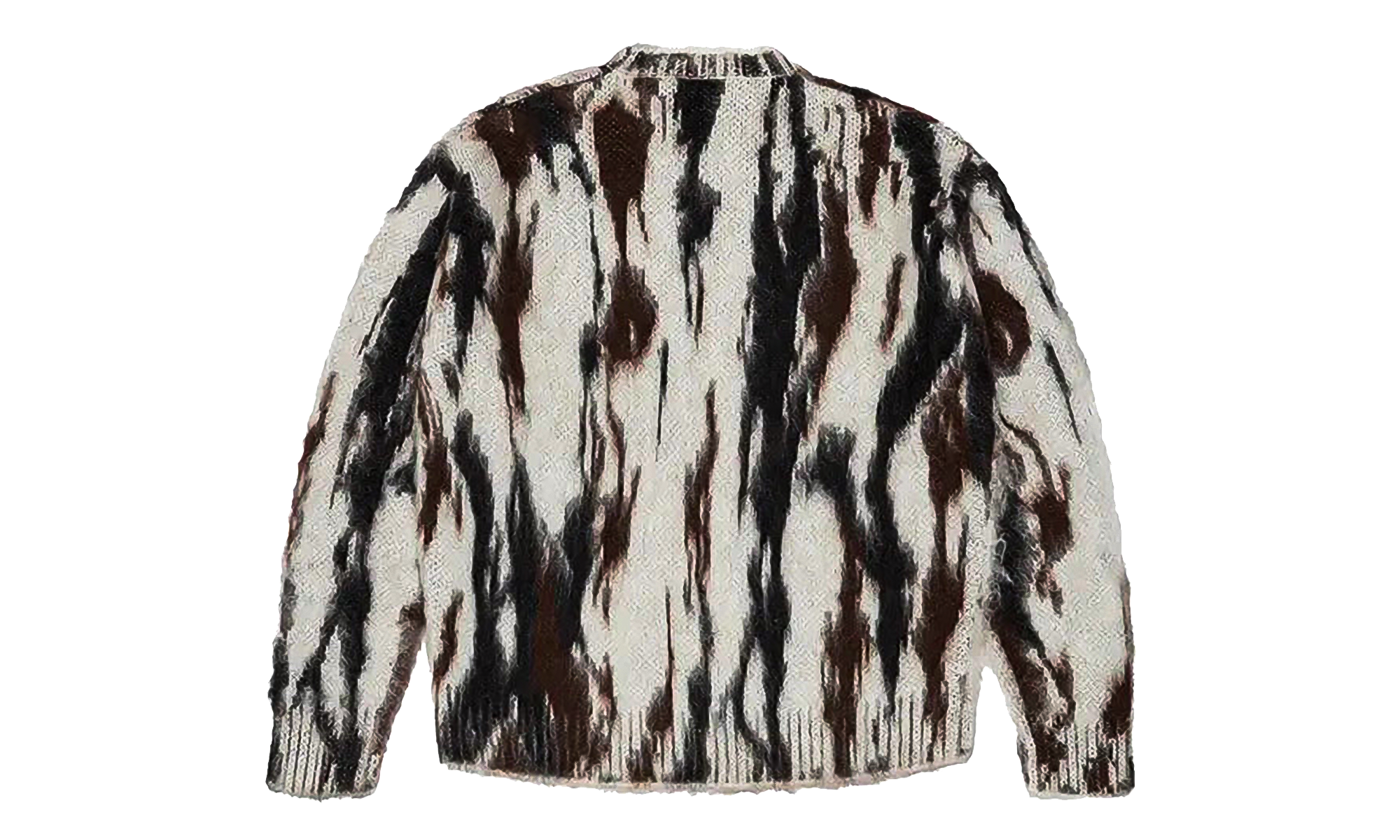 Camo Mohair Crewneck Sweatshirt "White" DT550